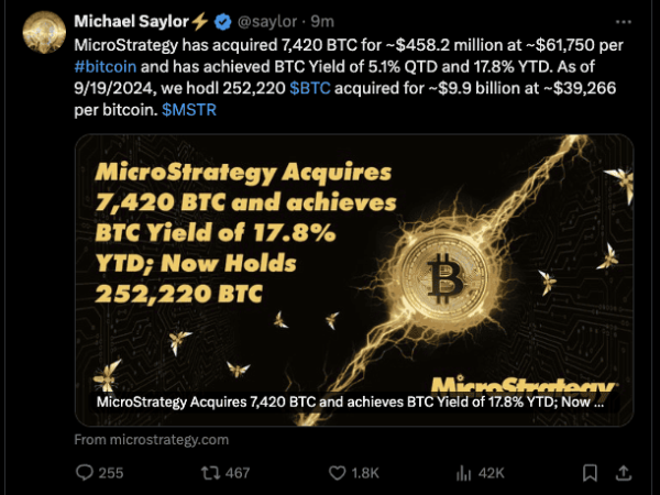 MicroStrategy Announces Massive $460M Bitcoin Buy