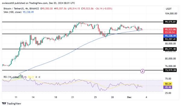 Fresh Drop For Bitcoin: Will Bulls Defend $93,257 Once More?