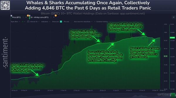 Bitcoin Rebound Coming in Second Half of March? Why Santiment Thinks So