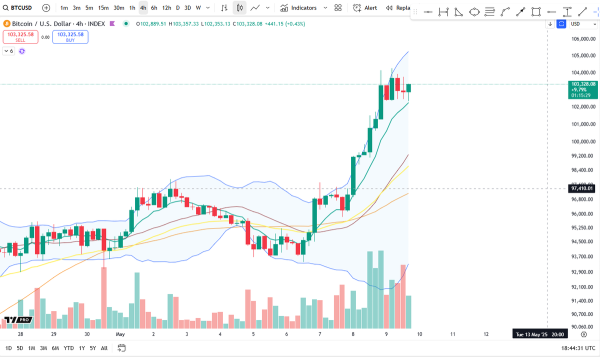 Bitcoin 4H Chart Shows Bullish Consolidation – Classic Continuation?